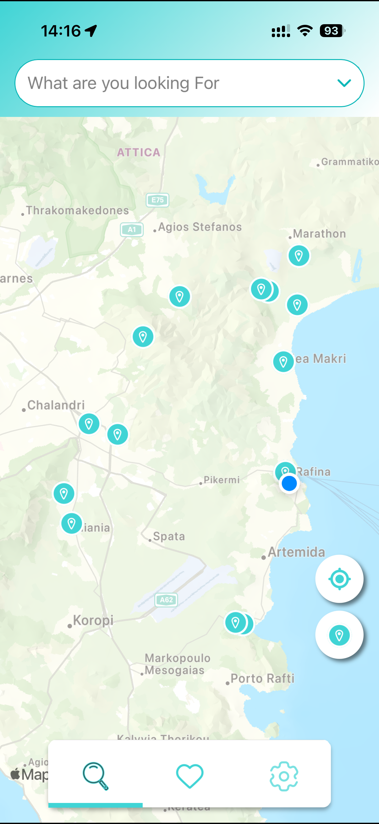 Civyla app map screen